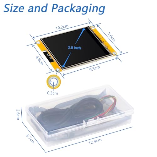 Image of Freenove Bitcoin Miner Solo Lottery Miner, ESP32 CYD 3.5 inch Touch Display 320x480 Pixel TN Screen ST7796 Driver, Dual-core 32-bit 240 MHz Microcontroller WiFi+BT Programmable, Code Tutorial