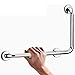 Produktbild Haltegriff 90°,Sicherheit L-Form Badewanne Handlauf,Edelstahl-Dusche Haltegriff auf Toiletten,Toilettenhandlauf,Wandhalterung Handtuchhalter,Anti-Skid-Griff für Ältere,Schwangere,behindert,Weiß