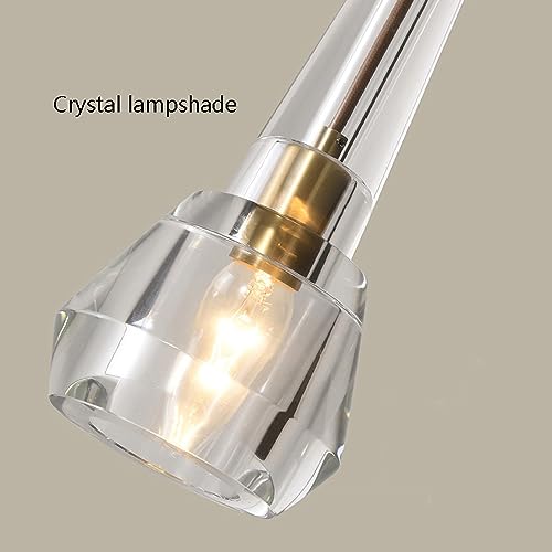 Lustre cristal et cuivre complet E14 réglable pour intérieur