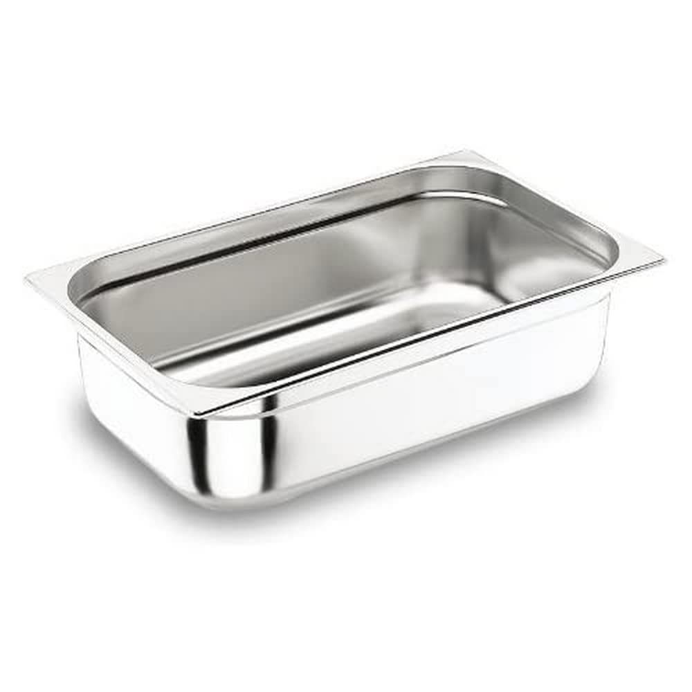Lacor Contenitore Da Cucina In Acciaio Inossidabile | Senza Manici | Pratico E Funzionale Per Alimenti Secchi E Ingredienti | Qualità Professionale