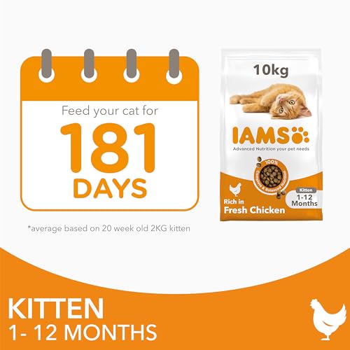 IAMS Kitten Complete Dry Cat Food Chicken 10kg - For Healthy Growth - Image 5