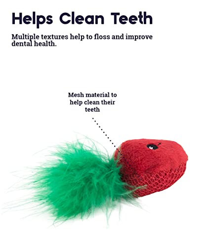 Catstages Straw-Babies Cat Dental Catnip Mesh Toy, Pink - 3 Pack #TOP2