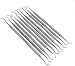 Set of 10 Dental Spoon Excavators 1MM-2.5MM Restorative Composite Filling Tooth Cavity Carious Decay Removal Double Ended Instruments