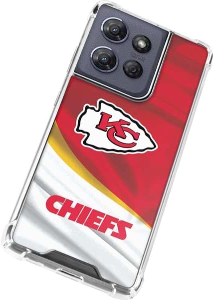 Skinit Clear Phone Case Compatible with Moto G Power 5G (2025) - Officially Licensed NFL Kansas City Chiefs Design
