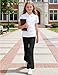 KEREDA Girls Flare Leggings School Uniform Pants for Girls Bell Bottoms Cotton Clothes for Kids 7-8 Years Black