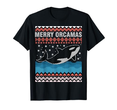 Feliz Navidad. Orca Killer Whale Ugly Christmas. Orcas Camiseta