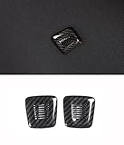Fgtagtal Compatible with Toyota Supra GR A90 A91 MK5 2019-2025 Roof Microphone Cover, Interior Car Roof Speaker Decorate Protection Frame Cover, 2PCS (Black)
