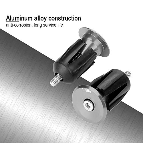 Handlebar Plug With Aluminum Alloy Bike Cover For Mountain Bike, Road Bike, Mtb, Bmx(Titanium Color) #TOP3