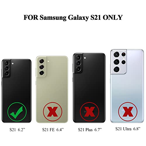 Mmhuo For Galaxy S21 Case,Dual Layer Military Grade Drop Protection Slim Samsung S21 Kickstand Case With Hidden Ring Holder Shockproof Protective Phone Case For Samsung Galaxy S21 5G,Pink #TOP6