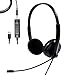 Produktbild Eadidi USB Headset Computer, Headset with Microphone, Lightweight PC Headset Wired Headphones Business Headset for Skype Webinar Cell Phone Call Center (Black)
