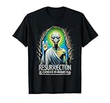 Camisa Ufo Alien Easter Resurrection Sunday Spiritual Fusion Camiseta