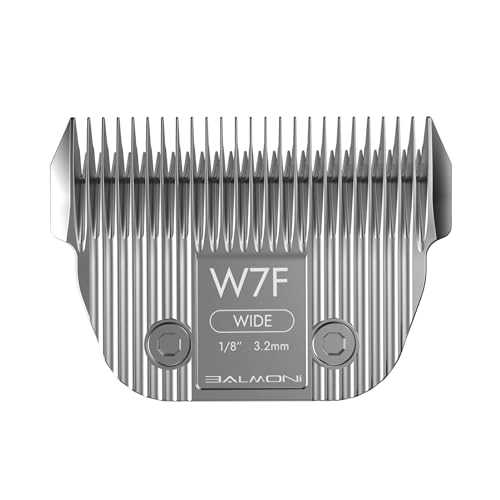 BALMONI Detachable Pet Dog Grooming Ceramic Titanium A5 Wide Blade, Compatible with Wahl, Andis, Heiniger A5 Clippers (7FW 1/8", 3.2mm)