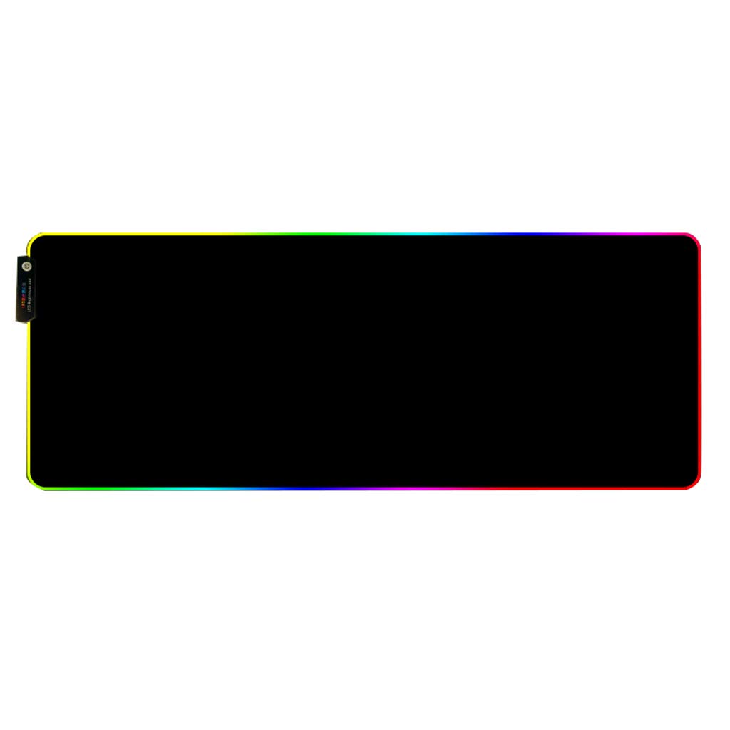 HYLR Tapis de Souris RGB Chroma - Tissu Haute Précision - Effets de Lumière - Plusieurs Modes - Gaming Gamer Jeux Vidéo - USB Rétroéclairé 31 * 12 inch