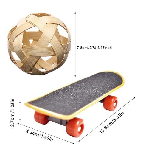 JISADER Réptil Skate Brinquedo Pet Mini Skate Bola Alimentador de Tartaruga Treinamento de Tartaruga