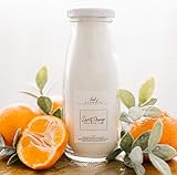 Sweet Orange Cream Bath Milk Soak. All Local Ingredients In A Glass Bottle And Made In The USA.