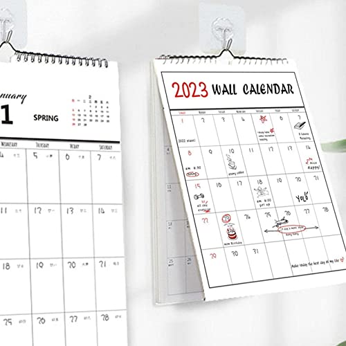 2023 Simple Wall Calendar Weekly Monthly Planner Note Agenda Organizer Home Office Calendar Wall Hanging Planner Schedule Daily #TOP4