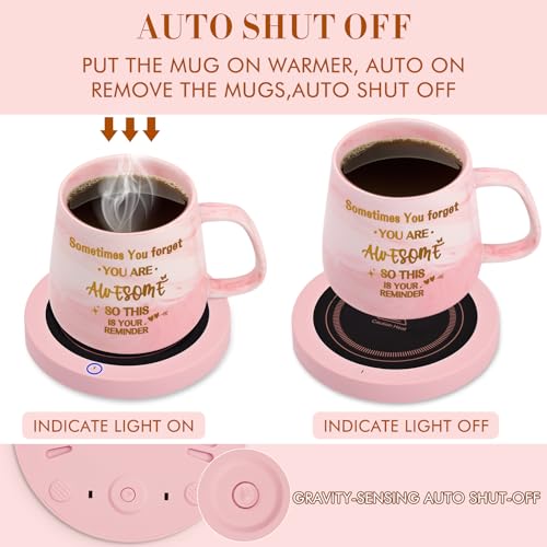 Waipfaru Coffee Mug Warmer & Mug Gift Set