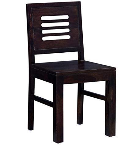 Image of SHRI MINTU'S ART Solid Sheesham Wood Dining Table 4 Seater | Four Seater Dinning Table with 4 Chairs for Home | Dining Room Sets for Kitchen & Restaurants | Rosewood, Walnut Finish
