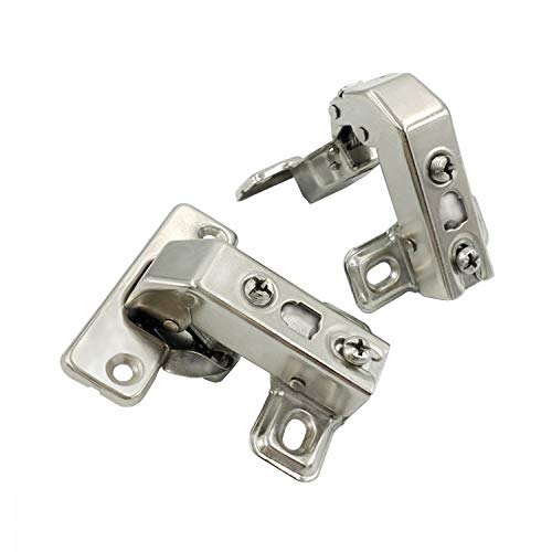 Likerainy 95Deg Short-Arm Inset Blind Corner Hinge 35Mm With Hydraulic Damper For Cabinet Door Soft Closing Stollen Hinges For Cupboard Wardrobe Doors Pack Of 4 #TOP2
