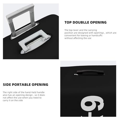 K9 Dog Travel Luggage Cover Suitcase Protector Fits 26-28 Inch Case(Black,L)4