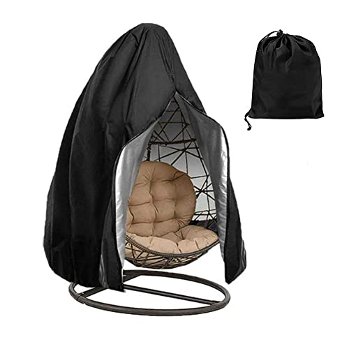 Housse Fauteuil Suspendu avec Fermeture à Glissière Jardin Housse de siège Suspendu Imperméable étanche à la Poussière Housse Oeuf Suspendu(74.8”H X 45.2”W/90.5”H X 78.7”W) (Size : 74.8x45.2in) Cover