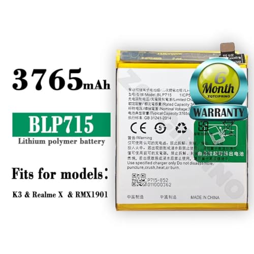 Image of Original BLP715 Battery for Oppo K3 / X / RMX1901 Battery with 6 Month Warranty **** (B87)