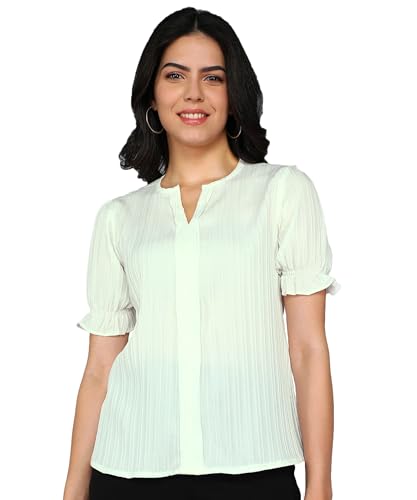 Image of Stylistico Summer Puff Half Sleeve Formal Top for Office wear Women Short Tops for Party Stylish Western Top Casual top for Womens Tops for Jeans
