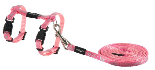 Rogz Catz Kittyrogz Sparkle Harness & Leash Set Sparklecat Medium Pink #TOP21