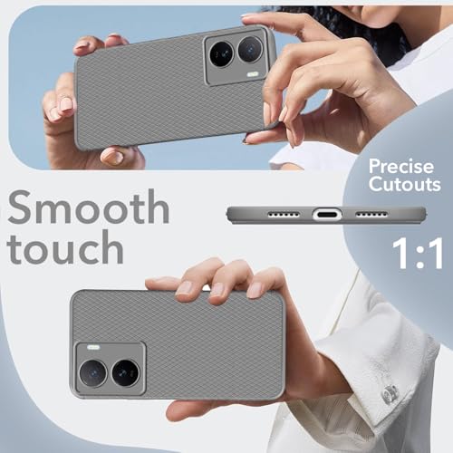 Image of Jkobi Back Cover Case for Vivo IQOO Z7 5G (Liquid Silicone | Side Grip | Camera Protection)