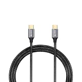 日本の中小企業 USB Type-C ケーブル 100W PD急速充電 10Gbps 高速データ転送 4K/60Hz ビデオ出力 ナイロン編み 高耐久 MacBook iPad Surface Steam Deck 等対応 uc0122 (ケーブル1本, 1m)
