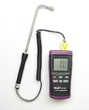Digital k-Type Thermocouple Thermometer DT1311 with Angled High Temperature Surface Probe Sensor