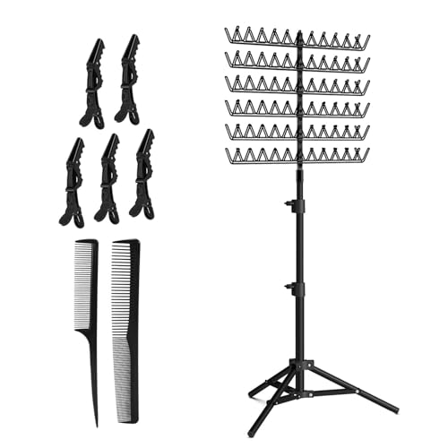 Support de séparation d'extension de tressage de cheveux réglable et stable