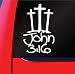Christian 3 Crosses John White Window Sticker Decal Bumper
