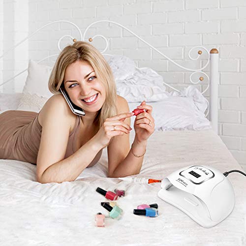 150W Nageltrockner, UV LED Nagellampe für Gelnägel, mit 10/30/60/99s Timer Einstellungen Infrarot Sensor LCD Display… – Bild 8