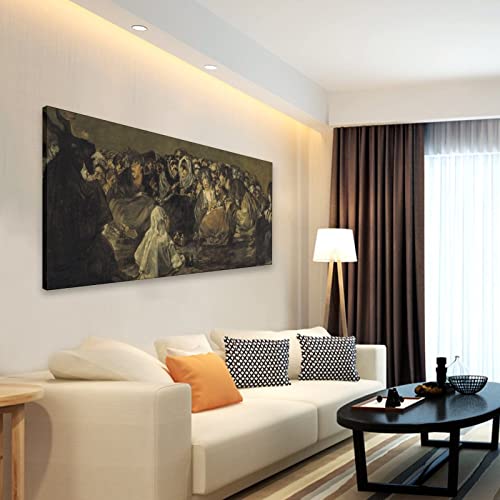 The Great He-Goat 1823 By Francisco De Goya Romanticism And Impressionism Canvas Art Print Canvas Wall Art Prints For Wall Decor Room Decor Bedroom Decor Gifts 20X40Inch(50X100Cm) Frame-Style #TOP3