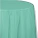 Creative Converting 318893 Plain Mint Green Round Plastic Tablecloth