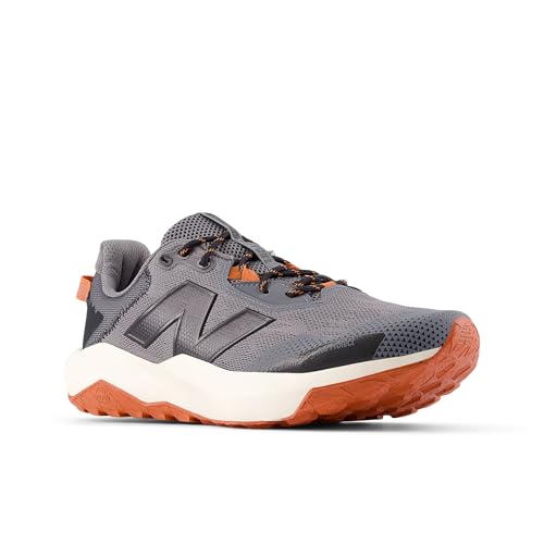 New Balance Men's DynaSoft Nitrel V6 Trail Running Shoe, Castlerock/Black/Sienna, 8 M