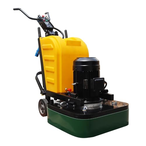 BEILOCKERY Electric Concrete Floor Grinder 25inch Working Width Industrial Floor Polishing Machine Dry and Wet Type with 40L Large Capacity Water Tank and 12 Discs 220V 7.5KW