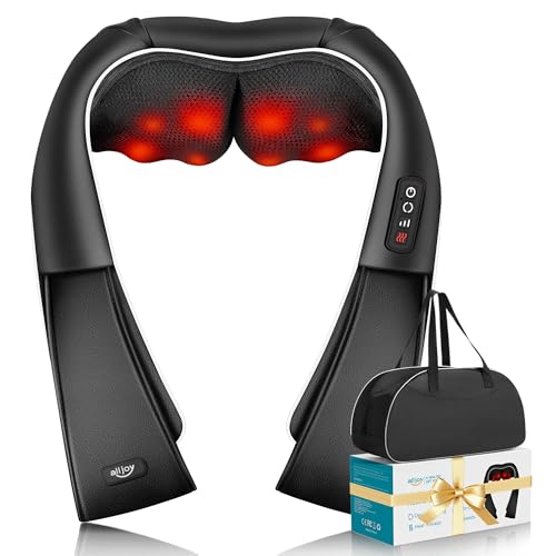 ALLJOY Masseur Cervical, Massage Dos et Cou Épaules avec Chauffage,Appareil