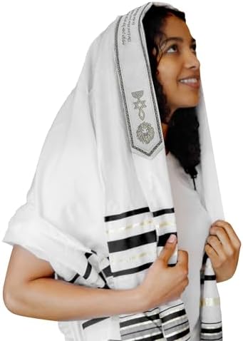 Jesus Name Prayer Shawl Tallit 72"x 22" with Bag For Men & Women By HalleluYAH