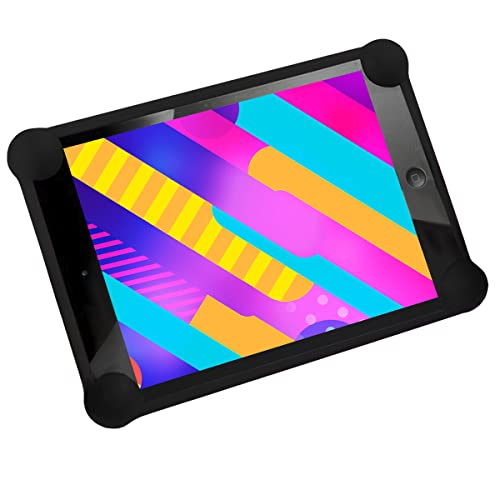 Funda Tablet 7 Pulgadas Universal Silicona Valida para Todas Las Tablets pc del Mercado de 7" Funda Tablet Universal 7 Pulgadas Fundas Tablet 7 Pulgadas universales (Negra) Cover