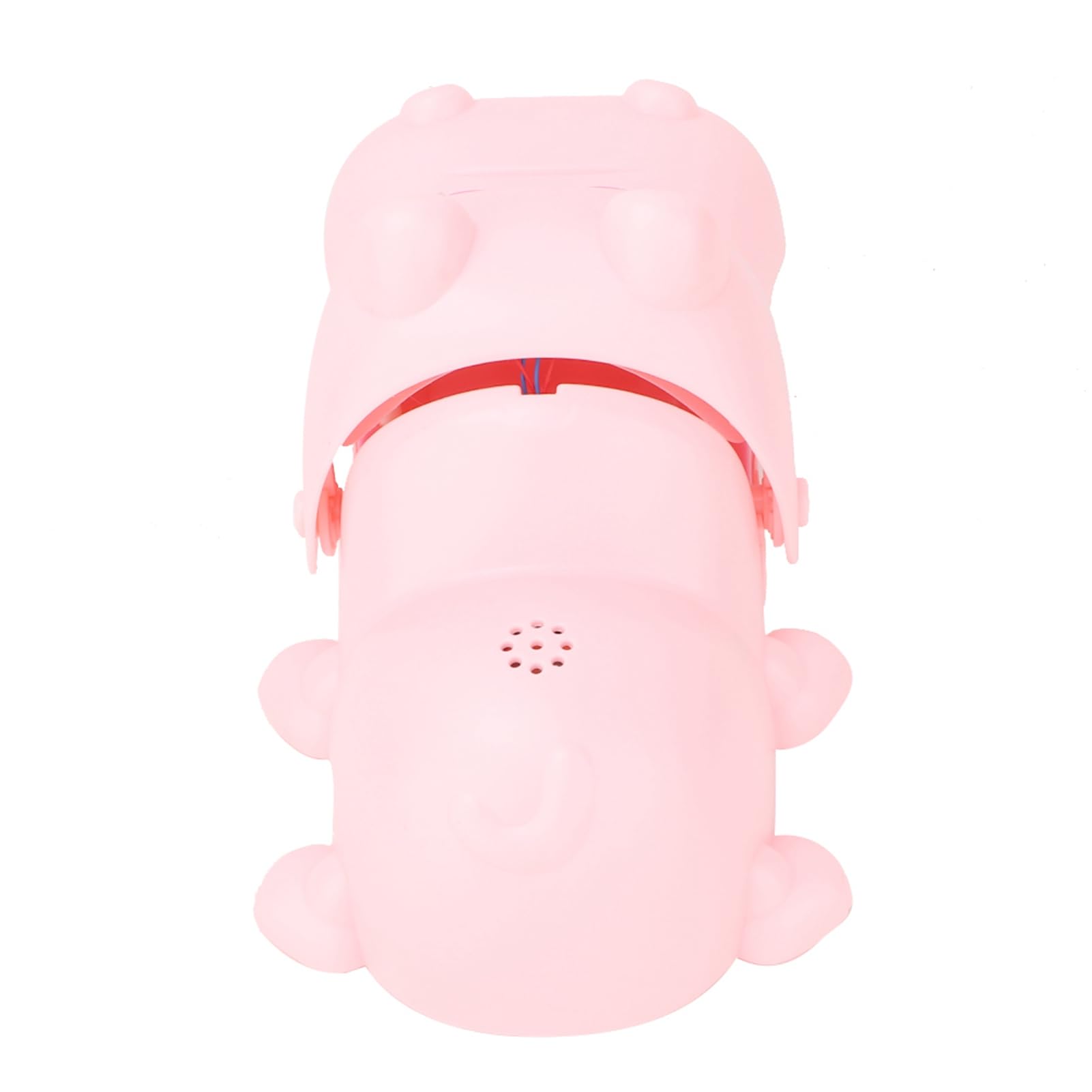 Kikumi Boca de Hipopótamo de Dibujos Animados Portátil con Dientes, Juguete para Morder los Dedos, Juego de Mesa, Juguetes para Niños (Rosado)