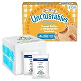 Uncrustables Sandwich, Peanut Butter & Honey Spread, 4 count - Pack of 7 (total 28 pieces)