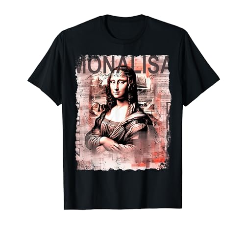 Arte Graffiti Abstracto Arte Leonardo Da Vinci Mona Lisa Camiseta