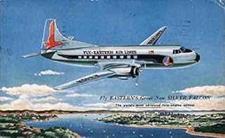 Fly Eastern Air Lines Great New Silver Falcon. Airline Advertising Original Vintage Postcard