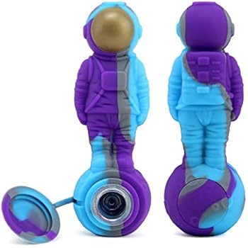 Silicone Pipe Dual Use Silicone Straw with 10mm Tip - Astronaut