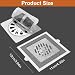 Disposable Shower Drain Hair Catcher Mesh Stickers, Adhesive Drain Filter Stickers, Waterproof Mesh Disposable Drain Protector for Bathroom, Kitchen, Tub & Sink, Floor Hair Trap Sticker, 4x4 inch (10)
