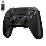 AceGamer Hypershadow D4 2.4G Wireless Controller for PS4/Switch/PC/IOS/Android/Steam Deck, TMR Joysticks, Instant Trigger Switch, Mechanical Buttons, 4 Macro Back Paddles, Turbo, 6-Axis Gyro, Grip Vibration +Trigger Vibration