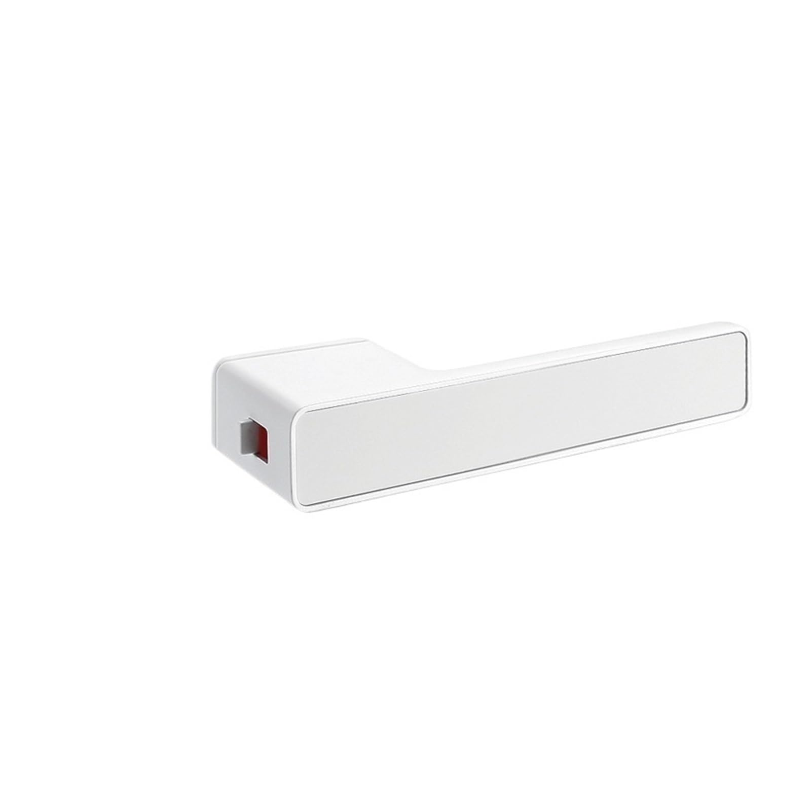 NYRXRYTCA Minimalist Magnetic Ecological Door Lock Indoor Silent Lock Home Bedroom Living Room Invisible Door Lock zinc Alloy Wooden Door Handle(Square handle White 4)