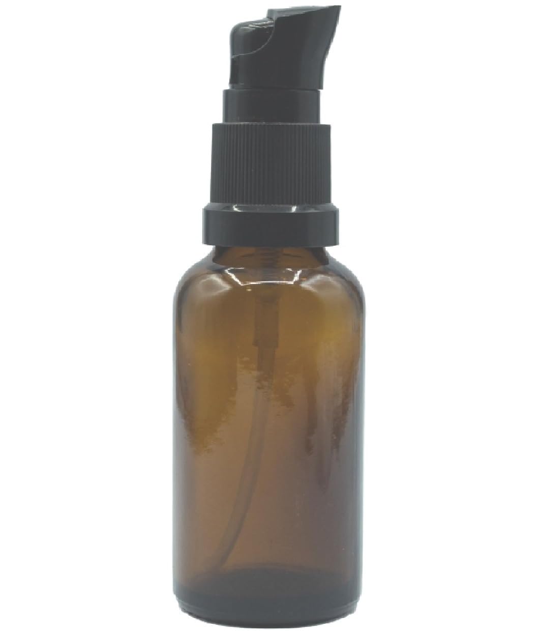 PHARCOS 30ml Amber Glass Bottle Pack of 1 – Refillable Brown Round Bottle with Black Lotion Pump and Cap for Essential Oils Serums Face Oils DIY Skincare Lotions Cosmetics-image-5
